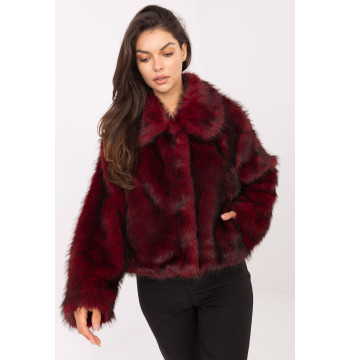 Kurtka Damska Model IT-KR-2502.50 Bordo - Rue Paris