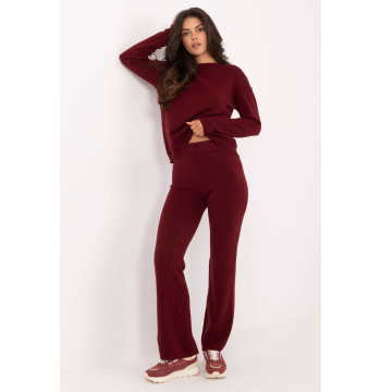 Spodnie Komplet Model IT-KMPL-98692.57 Bordo - Italy Moda