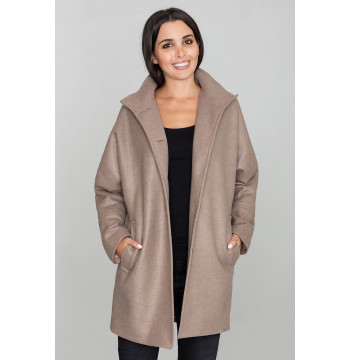 Płaszcz Damski Model M589 Mocca - Figl