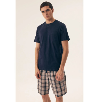 Piżama Męska Model Dexter 42617-59X Navy - Henderson