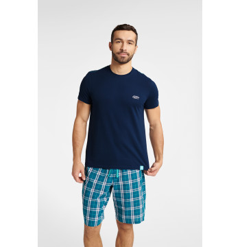 Piżama Męska Model Weston 40663-59X Navy - Henderson