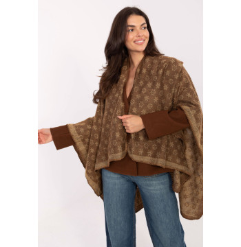Sweter Ponczo Model AT-PN-7661.89 Camel - Factory Price