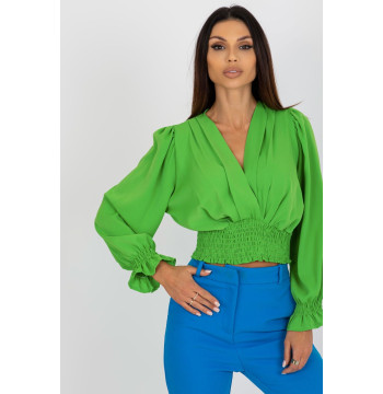 Bluzka Model DHJ-BZ-13866.92P Light Green - Italy Moda