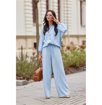 Spodnie Damskie Model Emmy SPD0041 J08 Blue - Roco Fashion