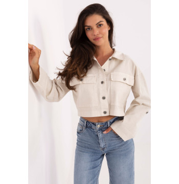Kurtka Damska Model IT-KR-FL7029.72 Light Beige - Rue Paris