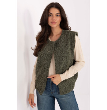Kamizelka Model IT-KZ-FL9622.29P Khaki - Rue Paris