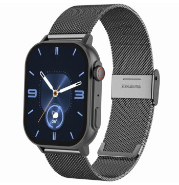Smartwatch Gravity GT15-4 Niebieski Pasek Silikonowy + Tytanowa Bransoleta