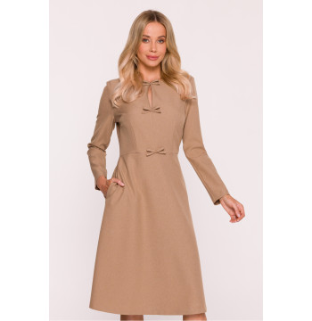 Sukienka Model S413 Beige - Stylove