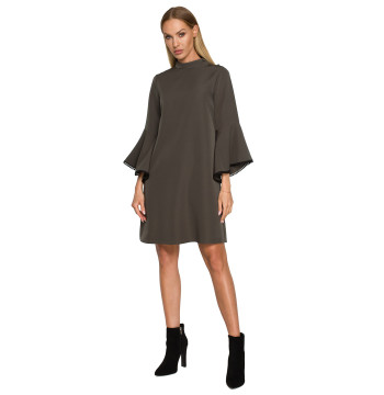 Sukienka Model MOE698 Khaki - Moe