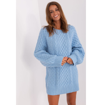Sweter Damski Model AT-SW-2367-2.64P Light Blue - AT