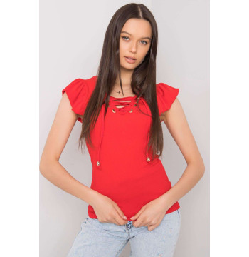 Bluzka Model DHJ-BZ-13301.34P Red - Italy Moda