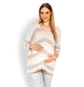Sweter Ciążowy Model 30057C Yellow - PeeKaBoo