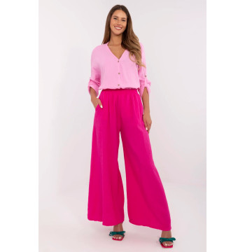 Spodnie Damskie Model MI-SP-2563.84 Fuksja - Italy Moda