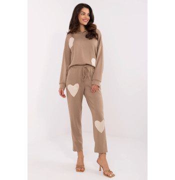 Spodnie Komplet Model MI-KMPL-M61431.68P Dark Beige - Italy Moda