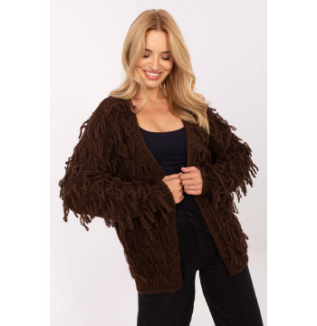 Sweter Kardigan Model MI-SW-1308.21 Brown - Rue Paris