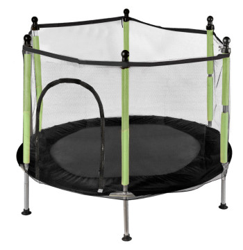 Trampolina do domu ogrodu dla dzieci siatka piłki 140cm 55inch zielona