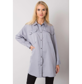 Koszula Damska Model EM-KS-678-1.09 Grey - Ex Moda