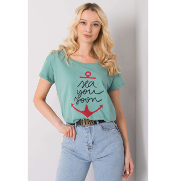T-shirt Damski Model FA-TS-7196.74P Pistacja - Fancy