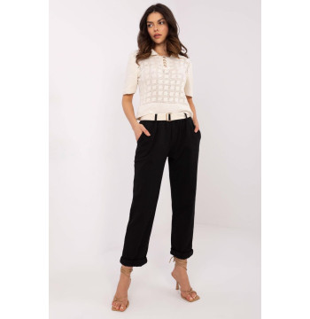 Spodnie Damskie Model DHJ-SP-20506.79 Black - Italy Moda