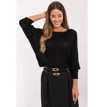 Sweter damski Model MI-SW-2504.69 Black - Italy Moda