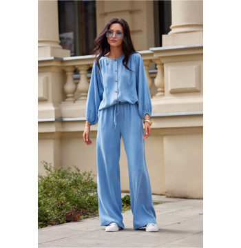 Spodnie Damskie Model Emmy SPD0041 J07 Blue - Roco Fashion