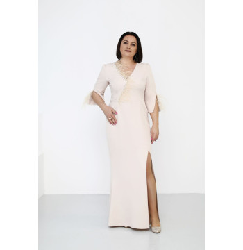 Sukienka Model Salima Beige - Jersa