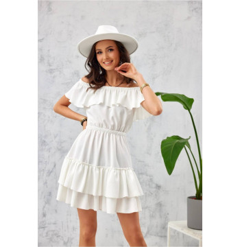 Sukienka Model EKR SUK0291 Ecru - Roco Fashion