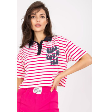 Bluzka Model FA-BZ-7785.91P White/Pink - Fancy