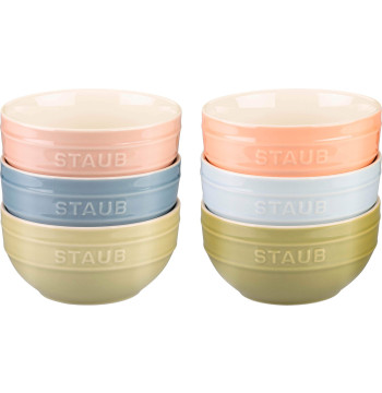 STAUB SERVING Zestaw 6 misek 14 cm, wielokolorowe