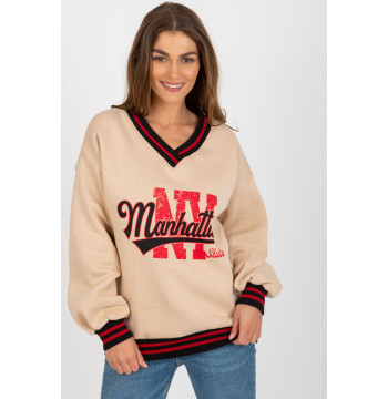 Bluza Damska Model EM-BL-754.37 Beige - Ex Moda