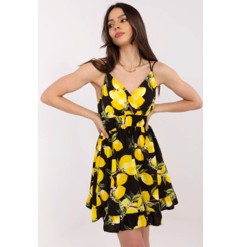 Sukienka Model MI-SK-22099.76 Black/Yellow - Italy Moda