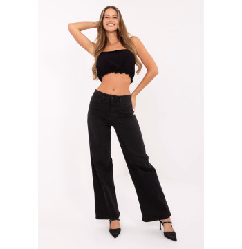 Spodnie Jeansy Damskie Model D85083BI62544B155 Black - Sublevel