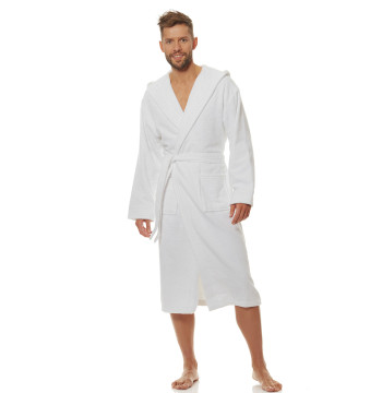 Szlafrok Męski Model 2104 White - L&L collection