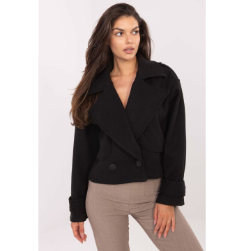 Płaszcz Damski Model IT-KR-A9558.62 Black - Rue Paris