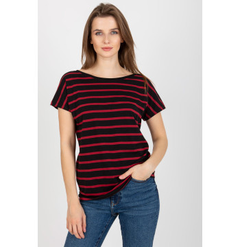 T-shirt Damski Model RV-TS-8568.75 Black/Red - BFG