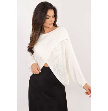 Sweter Damski Model TW-SW-BI-5067.95 Ecru - Och Bella