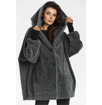 Płaszcz Damski Model A681 Grey - awama