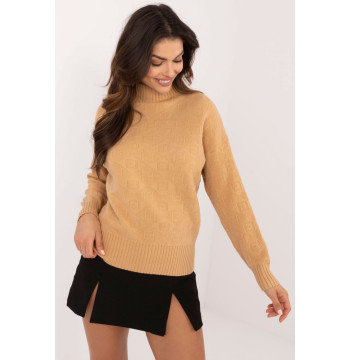 Sweter Damski Model AT-SW-2339.54 Camel - AT