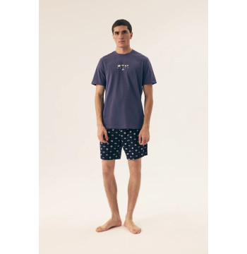 Piżama Męska Model Sake 42606 Dark Blue - Henderson