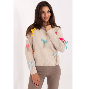 Sweter Damski Model PM-SW-SC82.41 Light Beige - Factory Price