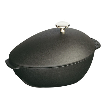 Garnek żeliwny owalny małż STAUB 40509-494-0 - czarny 2 ltr