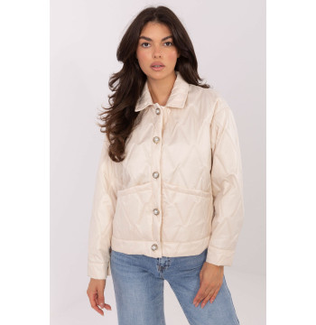 Kurtka Damska Model IT-KR-FL9626.77 Light Beige - Rue Paris