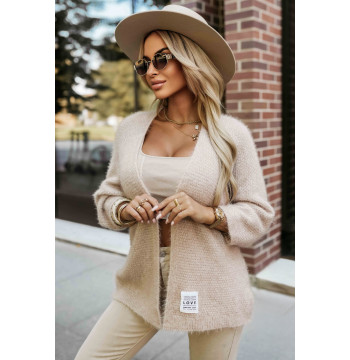 Sweter Kardigan Model 631-1 Beige - Numoco