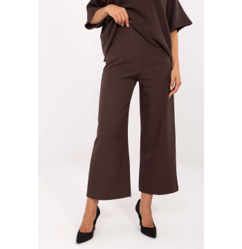 Spodnie Damskie Model IT-SP-FL9068.96 Dark Brown - Rue Paris