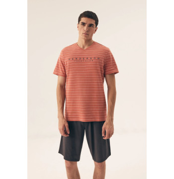 Piżama Męska Model Deli 42635-28X Orange - Henderson