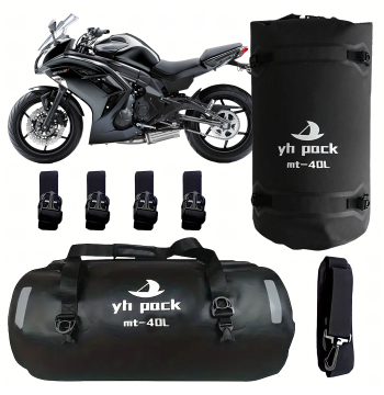 Wodoodporna Torba Motocyklowa na Motor Rower Ramię Sakwa Bagażowa 40L