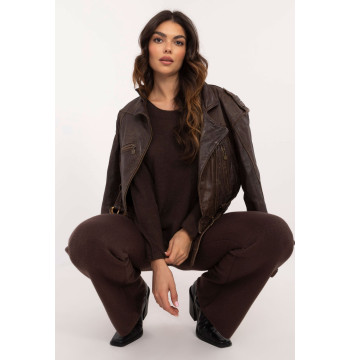 Spodnie Komplet Model IT-KMPL-2219.51 Dark Brown - Italy Moda