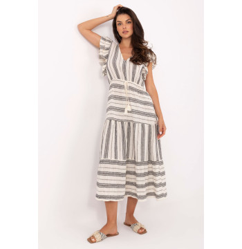 Sukienka Model TW-SK-BI-28760.97 White/Black - Och Bella