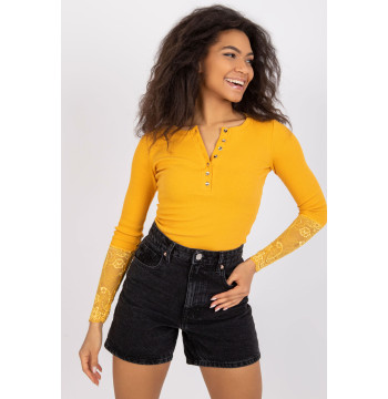 Bluzka Model RV-BZ-7532.29 Light Orange - Rue Paris