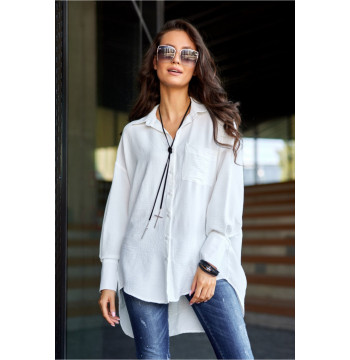 Koszula Damska Model Elisa EKR BLU0192 Ecru - Roco Fashion